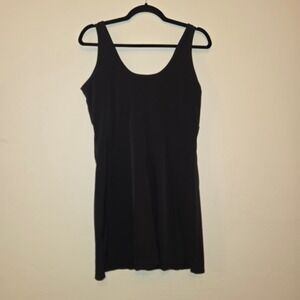 Nike Dress Sleeveless Athletic Casual Black Mini Dress Women's Size LARGE